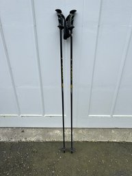 Pair Of Kerma Graphite Downhill Ski Poles