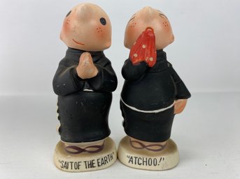 Two Monks - Salt Of The Earth & Atchoo Salt & Pepper Shaker Set