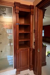 A Custom Built In Linen Shelf With Hamper