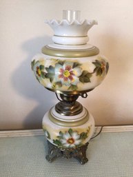 Floral Hurricane Lamp #2