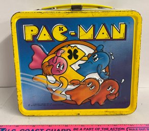 Vintage 1980 Pac-Man Lunch Box With Thermos