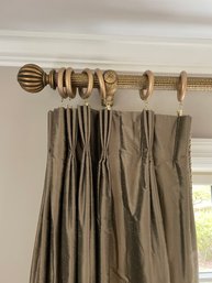 Beautiful Multi Room Drapes With Finial Bar