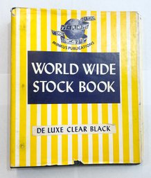 Vintage Minkus Publications World Wide Stock Book Filled With Stamps