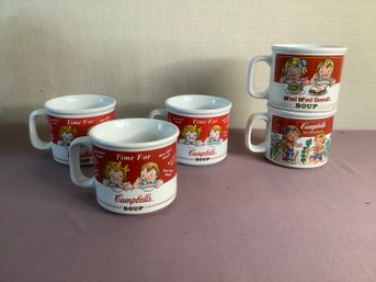 Campbells Soup Mugs Set Of 5