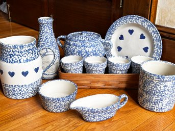 A Large Collection Of Vintage Roseville, Ohio Ceramics