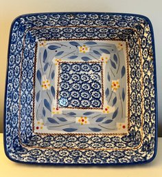 Temptations Old World Blue  8 1/2' Square Plate