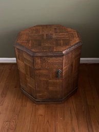 Octagon Side Table Cabinet