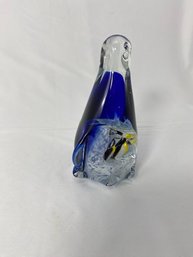 Vintage Art Glass Penguin Paperweight