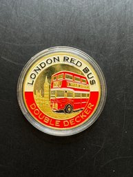 Red Bus Double Decker London Token