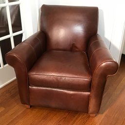 (4 OF 4) Fabulous BAUHAUS French Style Leather Club Chair - GREAT PATINA - Current Retail Price $2,900