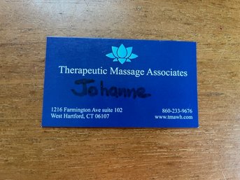 Therapeutic Massage Associates Gift Certificate