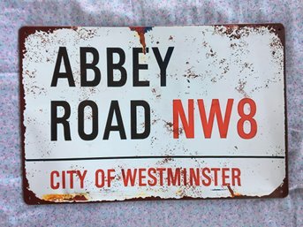 Metal Abbey Road City Of Westminster England Street Sign