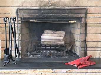 Vintage Fireplace Accessories - The Whole Assembly