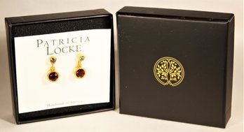 Patricia Locke Pierced Earrings In Original Box