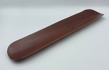 Long Vintage Teak Serving Tray