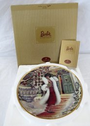 1998 Holiday Voyage Barbie Collector's Plate With COA And Original Box