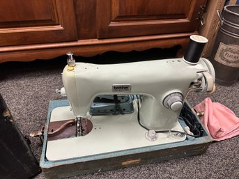 Vintage Brother Sewing Machine Model C  With Case