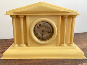 Antique Art Deco Celluloid Mantle Clock