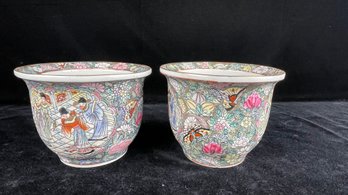 Pair Of Chinese Porcelain Planters