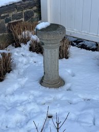 Cement Neoclassical Garden Column / Bird Bath Base