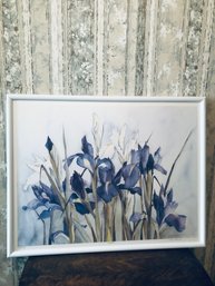 Royal Blues Painting By Lyn Snow And Frame