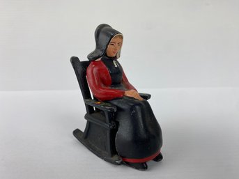 Woman Seated In Rocking Chair Salt & Pepper Shaker Set