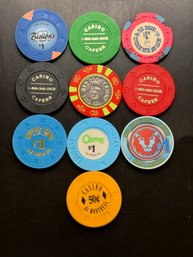 10 Miscellaneous Casino Chips