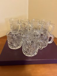 Collection Of 8  McDonald's Batman Forever 1995 - Bathman Glass Mugs