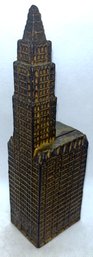 Antique Circa 1915 Kenton Toys Cast Iron WOOLWORTH BUILDING Still Bank- Original Paint