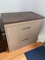 Metal 2 Drawer Lateral Filing Cabinet 30x18x29.75