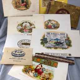 Lot 2 Of 3 - Over 20 Genuine Vintage Cigar / Cigar Box Label - ALL FROM CUBA / HAVANA - Very Hard To Find !