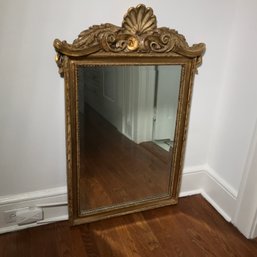 Lovely Decorator Mirror - Carved Shell Design - Very Pretty Mirror - Some Kind Composite Material - NICE !