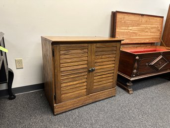 2 Door Oak Storage Cabinet