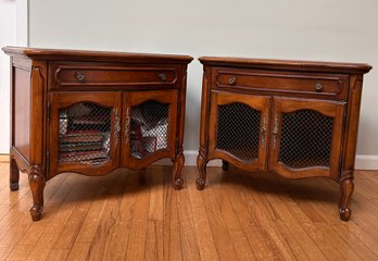 Pair Of Sold Wood Nightstands - Made By Thomasville