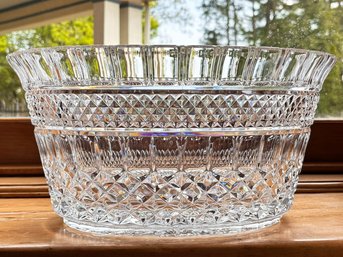 A Large Cut Crystal Presentation Bowl, Possibly Waterford