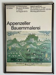 German Art Exhibit Poster In Frame