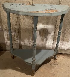 Half Round Paint Decorated Table