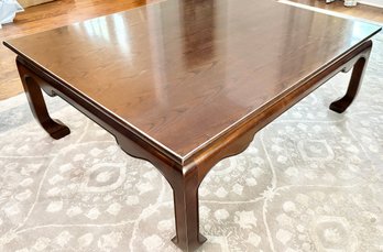 Large Hickory Chair Mahogany Coffee Table