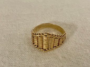 14K Gold Tapered Flexible Mesh Ring