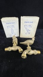 Brass Garden Hose Faucet With Birds