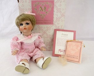 Franklin Heirloom Dolls ' Peanut' By Maryse Nicole With COA And Original Box