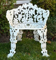 An Antique French Cast Iron Garden Seat