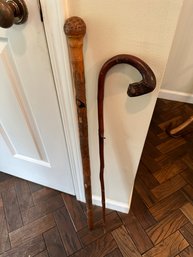 Two Really Nice Walking Sticks