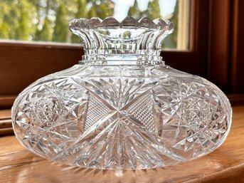 A Fine Vintage Cut Crystal Vase