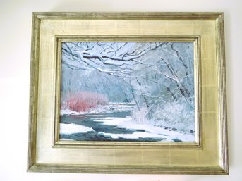 'Valley Flora' Oil Painting Signed Len Chmiel With COA