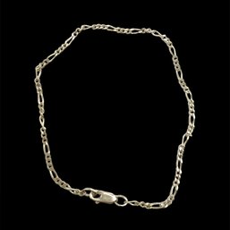 Vintage Long Sterling Silver Linked Bracelet