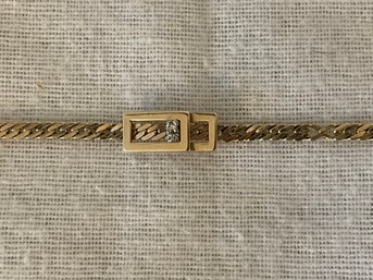 14K Gold Bracelet With Diamonds