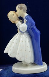 Vintage B&G Denmark Kissing Couple Figurine