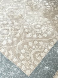 Fabulous Nourison Symphony Collection - All  Wool Area Rug With Silk Threads - 9'6' X 13'