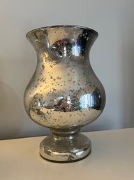Mercury Glass Style Vase